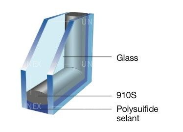 Butyl Thermoplastische Warme Isolerende Dichtingsproduct van de het Glas910s Butylrubber van het Randverbindingsstuk