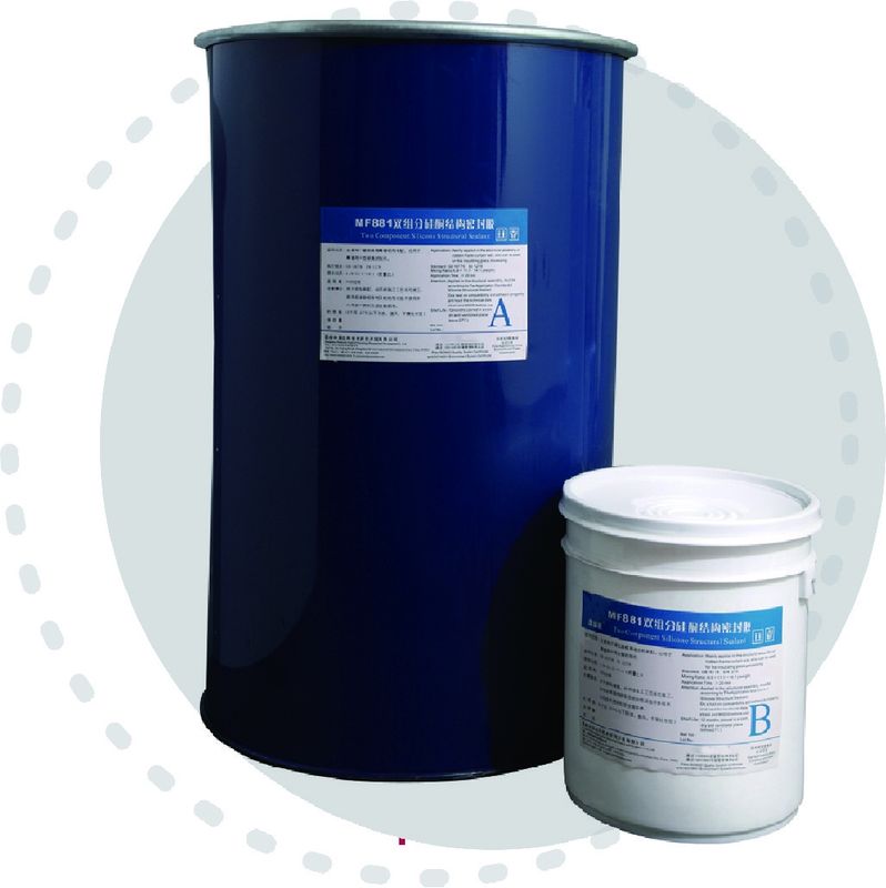 25Year garantie Twee van het de Verglazingsdichtingsproduct van het Componentensilicone Structurele Sneldrogende Behandeling 80 000 mPa.S
